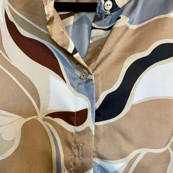 Chenault multi pattern color blouse. Size Small - Picture 2 of 5